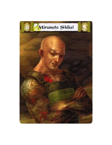Mirumoto Shikei Full Bleed  - Dragon Clan • Clan Champion • Naga • Monk • Samurai • Duelist • Kensai • Tattooed • Loyal • Unique