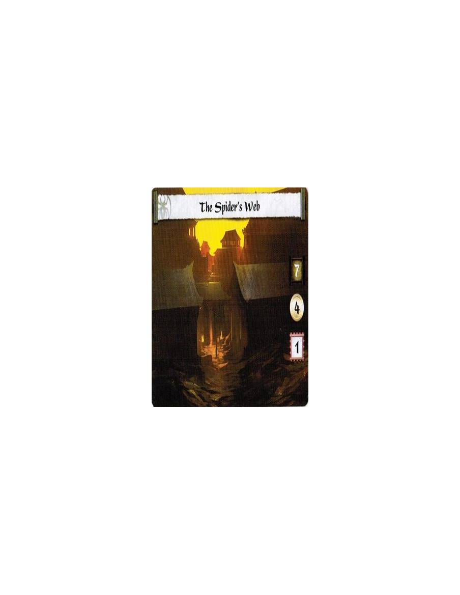The Spider's Web Full Bleed  - After your Personality enters play: You may attach a Weapon to him from your hand, paying all cos