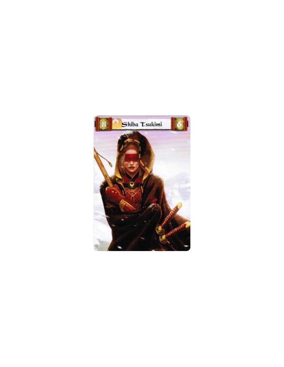 Shiba Tsukimi Exp4 Full Bleed  - Phoenix Clan • Clan Champion • Daimyo • Samurai • Duelist • Experienced 4 • Loyal • Unique • Bl