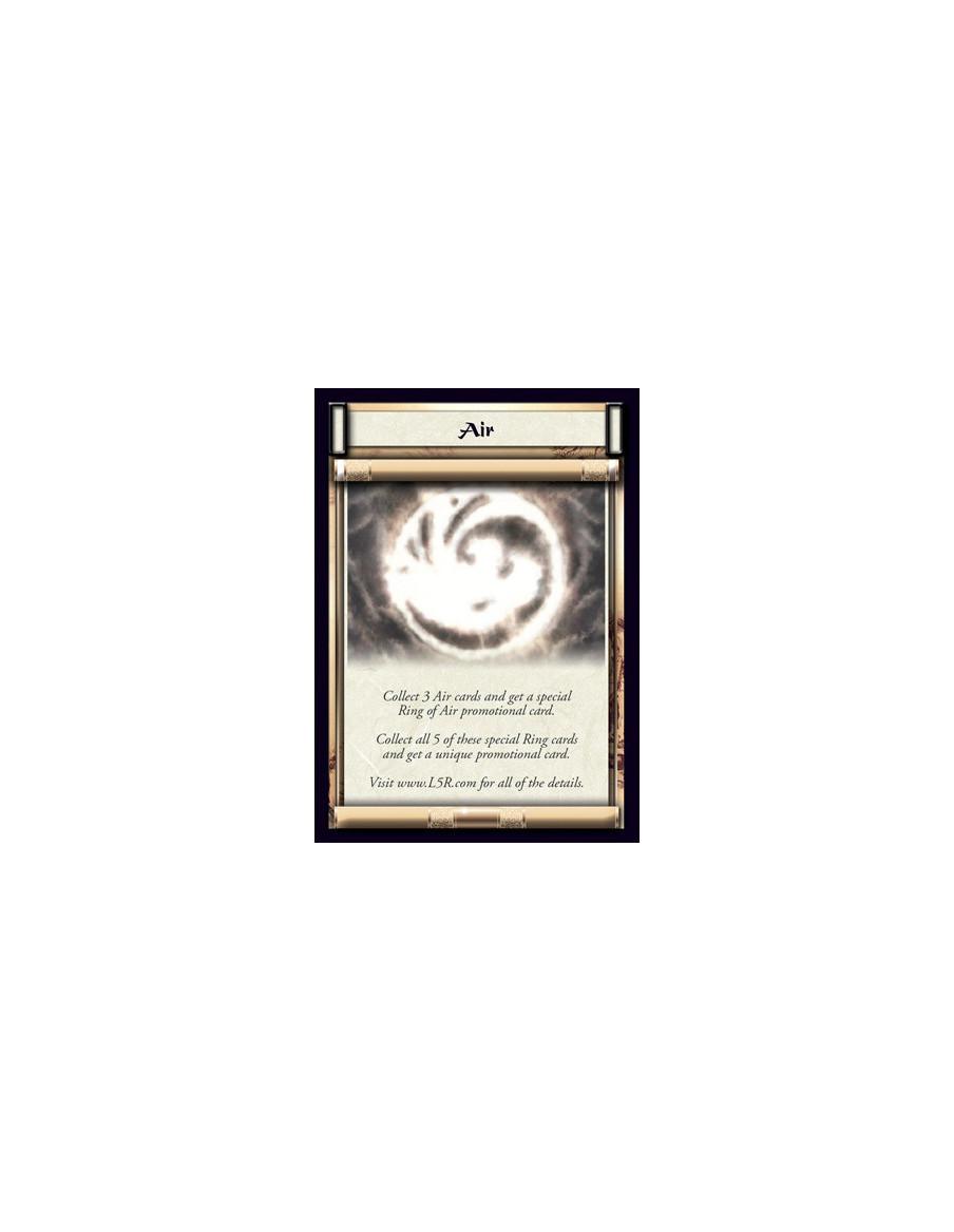 Air  - Collect 3&nbsp;Air cards and get a special&nbsp;Ring of Air&nbsp;promotional card.  Collect all&nbsp;5 of these special R