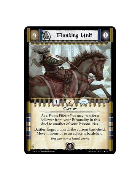 Flanking Unit  - CavalryAs a Focus Effect: You may transfer a Follower from your Personality in this duel to another of your Per