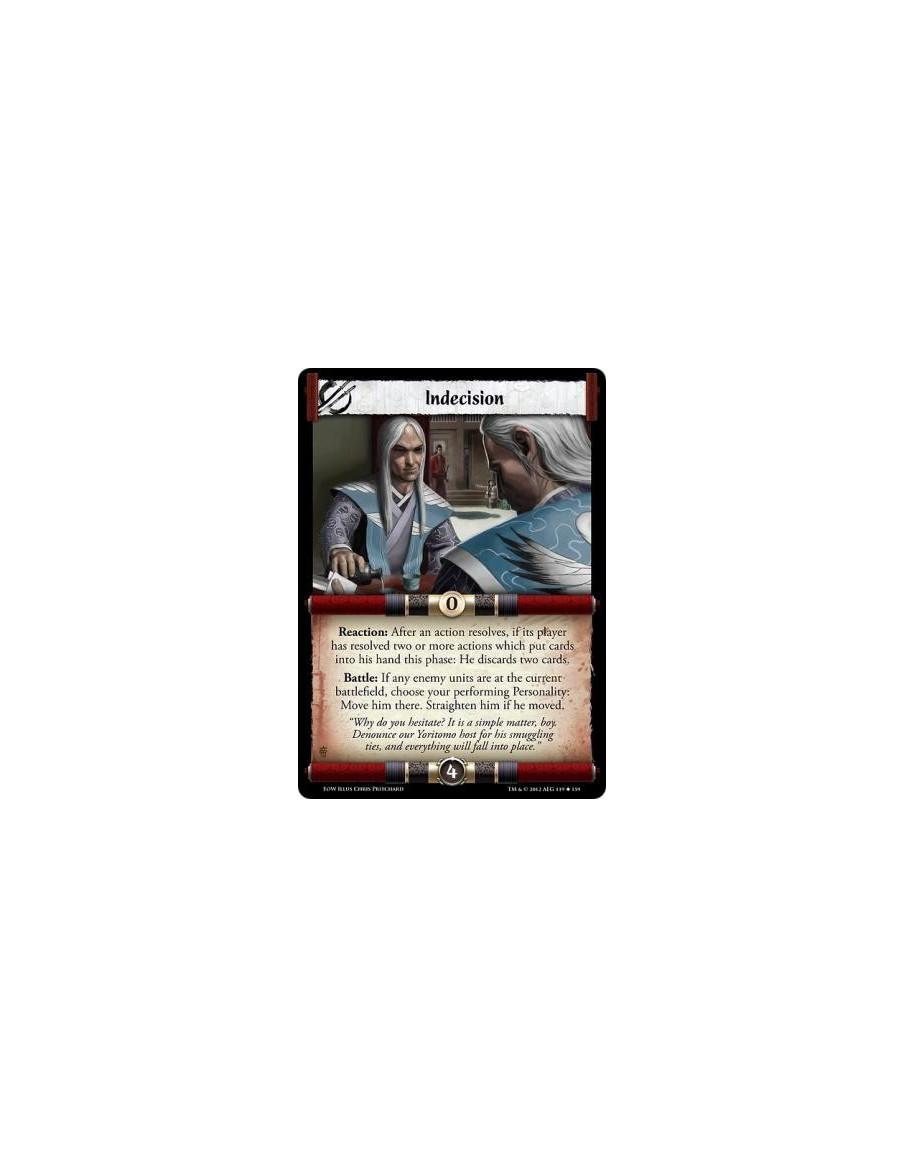 Indecision  - Reaction: After an action resolves, if its player has resolved two or more actions which put cards into his hand t