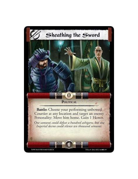 Sheathing the Sword  - PoliticalBattle: Choose your performing unbowed Courtier at any location and target an enemy Personality: