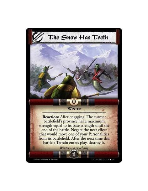 The Snow Has Teeth  - WinterReaction: After engaging: The current battlefield's province has a maximun strenght equal to his bas