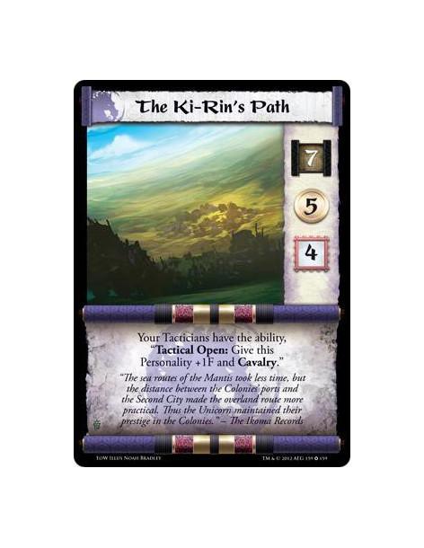 The Ki-Rin's Path  - Your Tacticians have the ability “Tactical Open: Give this Personality +1F and Cavalry.”