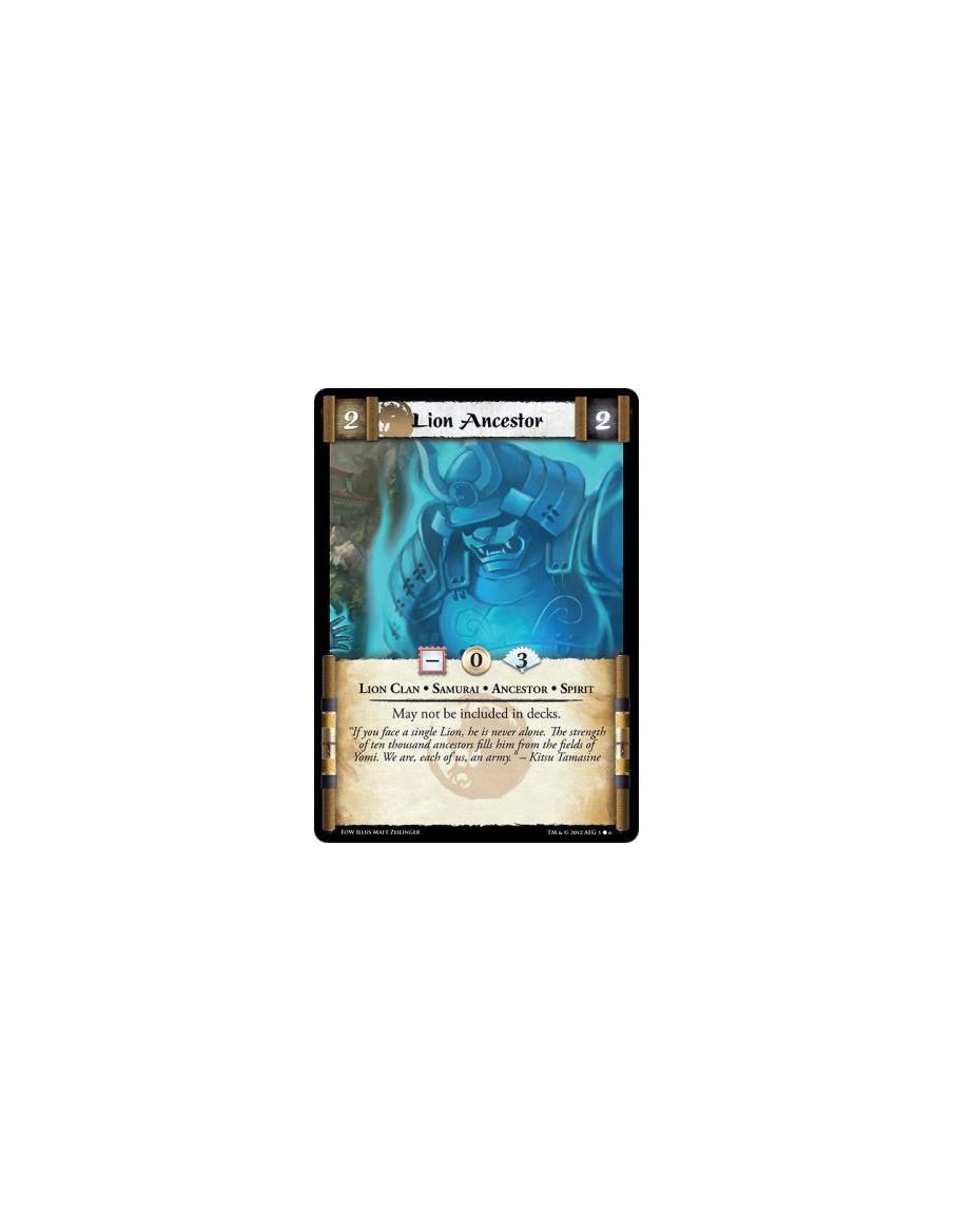 Lion Ancestor  - Lion Clan • Samurai • Ancestor • SpiritMay not be included in decks.