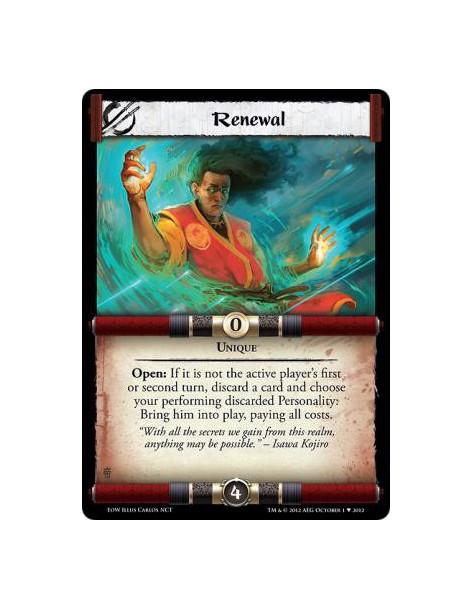 Renewal  - UniqueOpen: If it is not the active player's first or second turn, discard a card and choose your performing discarde