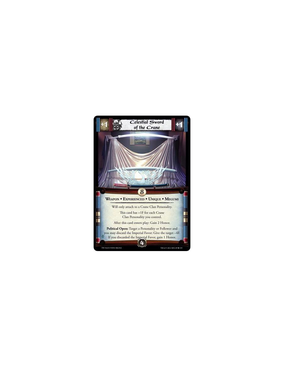 Celestial Sword of the Crane Exp  - Weapon • Experienced • Unique • MegumiWill only attach to a Crane Clan Personality. This car