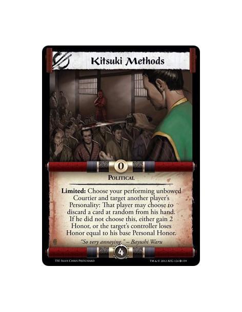 Kitsuki Methods  - PoliticalLimited: Choose your performing unbowed Courtier and target another player's Personality: That playe
