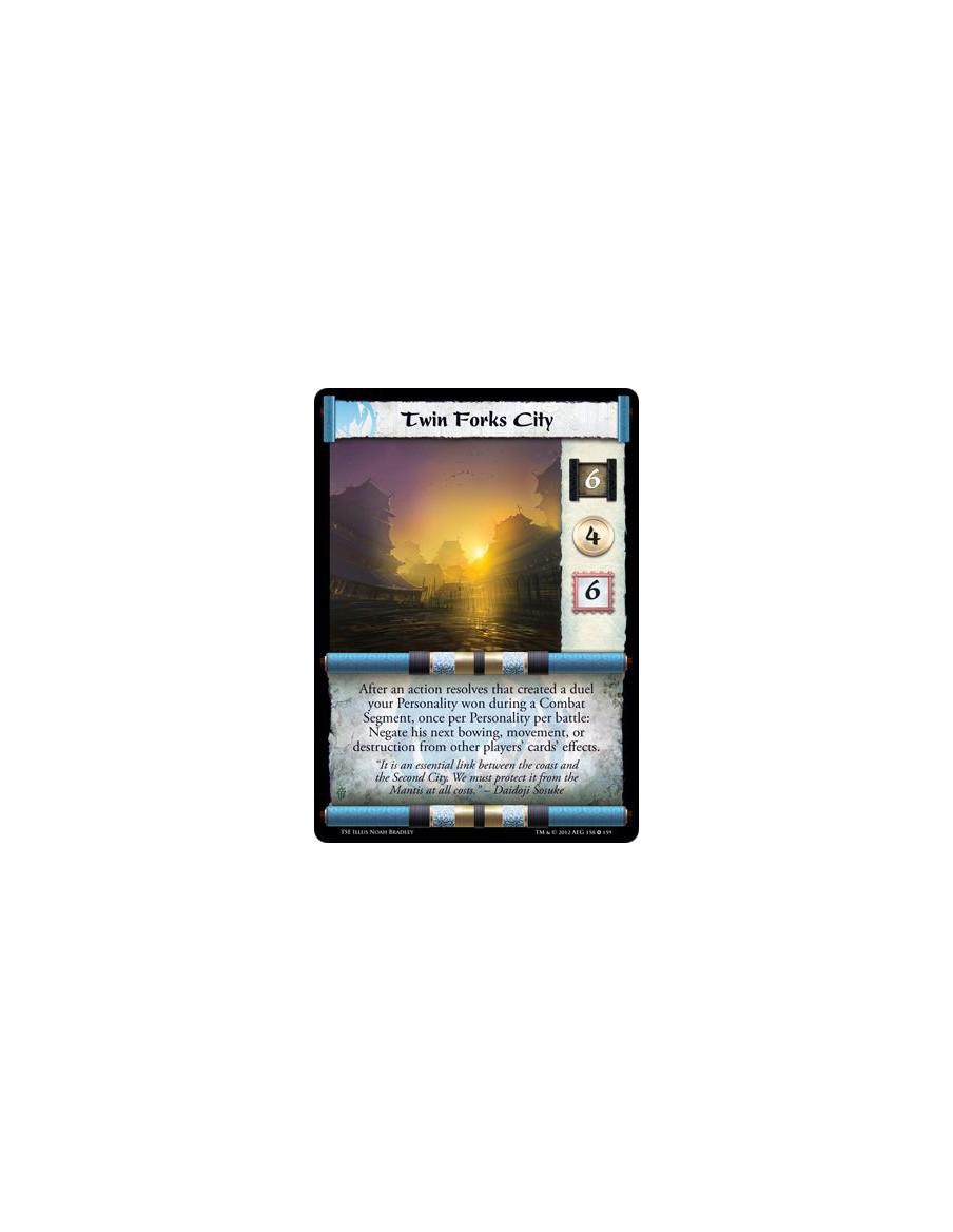 Twin Forks City  - After an action resolves that created a duel your Personality won during a Combat Segment, once per Personali