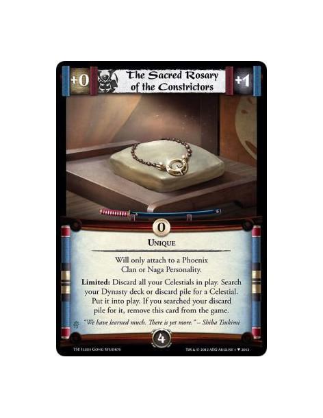 The Sacred Rosary of the Constrictors  - UniqueWill only attach to a Phoenix Clan or Naga Personality.  Limited: Discard all you