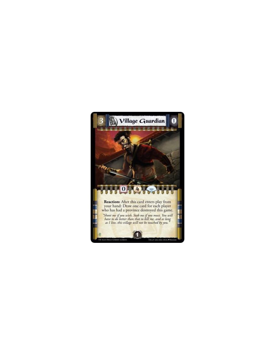 Village Guardian (Alternate Art)  - Reaction: After this card enters play from your hand: Draw one card for each player who has 
