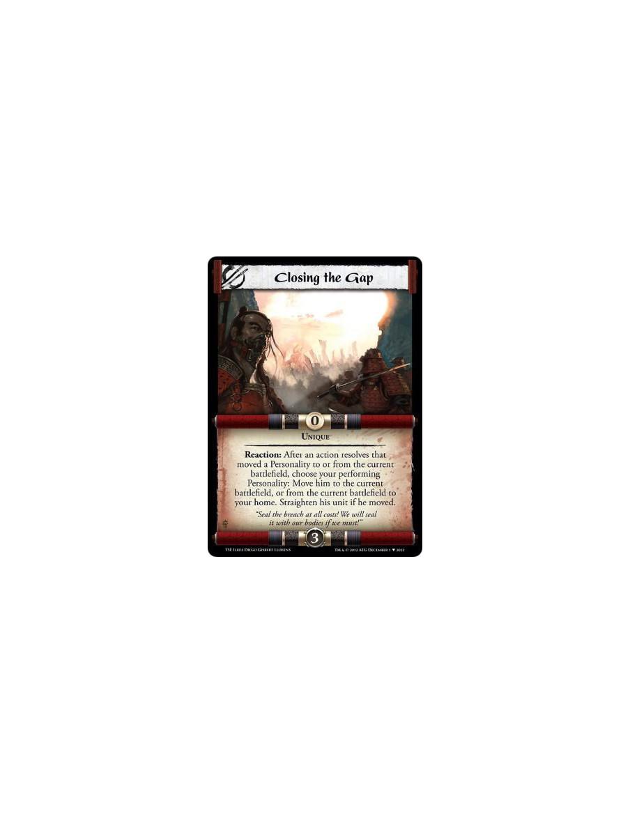 Closing the Gap  - UniqueReaction: After an action resolves that moved a Personality to or from the current battlefield, choose 
