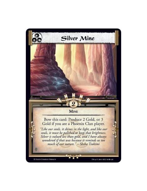 Silver Mine  - MineBow this card: Produce 2 Gold, or 3 Gold if you are a Phoenix Clan player.