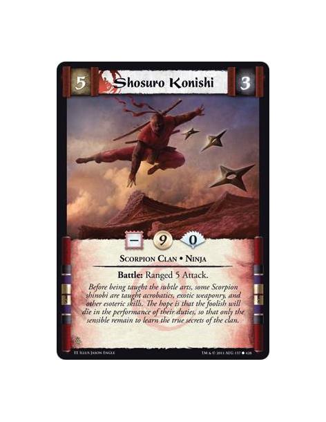 Shosuro Konishi  - Scorpion Clan • NinjaBattle: Ranged 5 Attack.