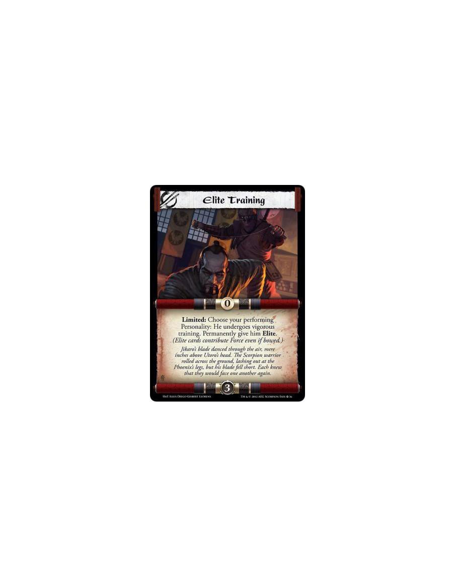 Elite Training  -     Limited: Choose your performing Personality: He undergoes vigorous training. Permanently give him Elite. (