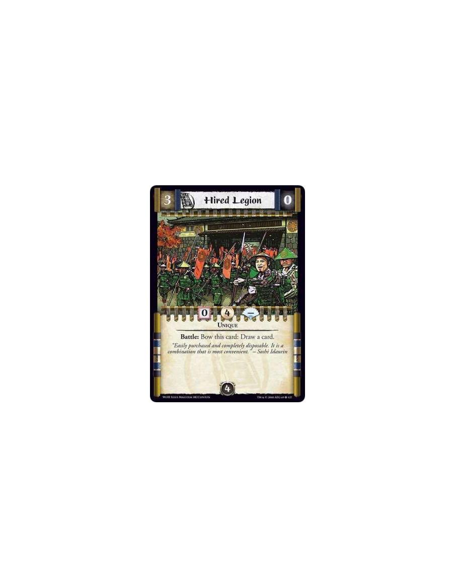 Hired Legion  - Unique    Battle: Bow this card: Draw a card.