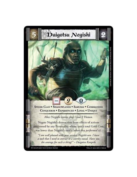 Daigotsu Negishi Exp  - Spider Clan • Shadowlands • Samurai • Commander • Conqueror • Experienced • Loyal • UniqueAfter Negishi