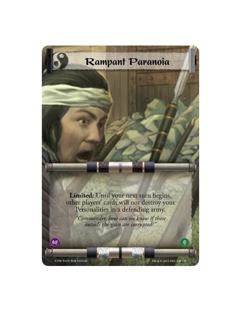 Rampant Paranoia Full Bleed  - Limited: Until your next turn begins, other players' cards will not destroy your Personalities in