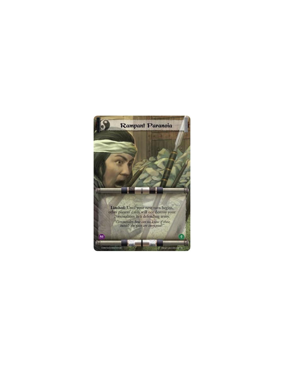 Rampant Paranoia Full Bleed  - Limited: Until your next turn begins, other players' cards will not destroy your Personalities in