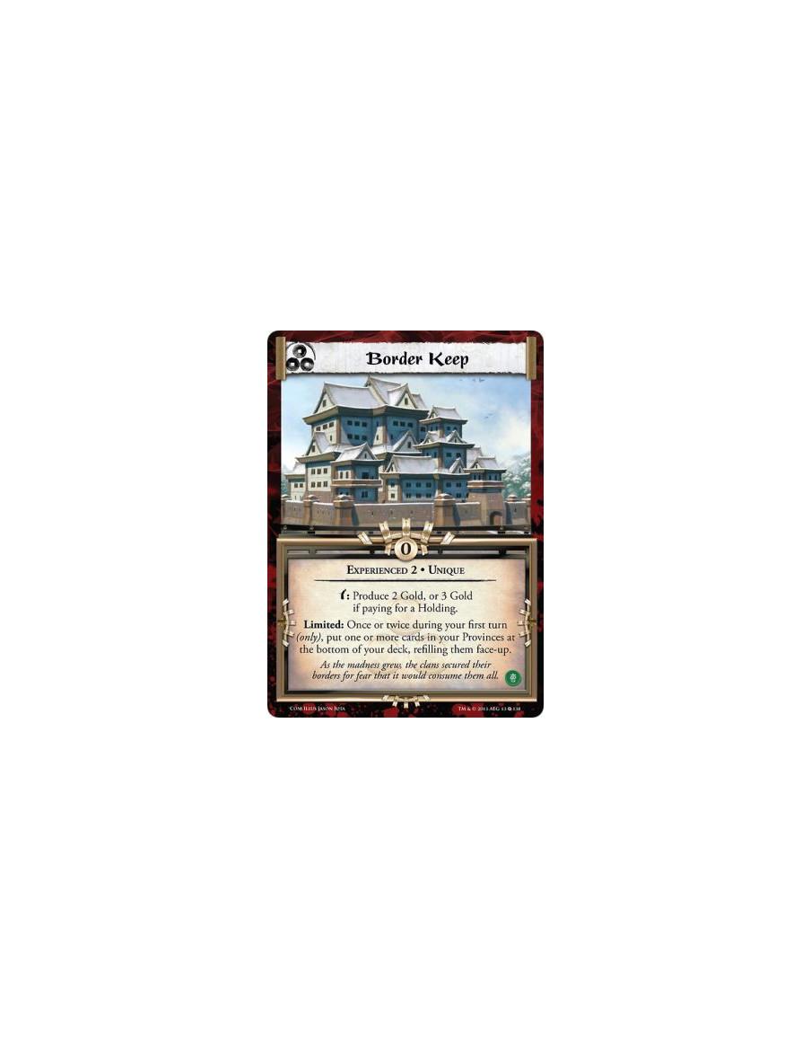 Border Keep Exp2  - Experienced 2 • Uniquew: Produce 2 Gold, or 3 Gold if paying for a Holding.Limited: Once or twice during you