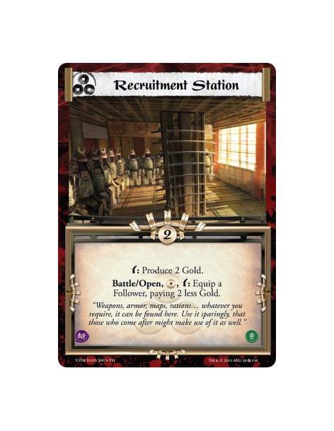 Recruitment Station  - Retainerw: Produce 2 Gold.Open, , w: Equip a Follower, paying 2 less Gold.