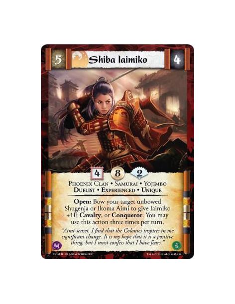 Shiba Iaimiko Exp FOIL  - Duelist • Experienced • Phoenix Clan • Samurai • Unique • YojimboOpen: Bow your target unbowed Shugenj