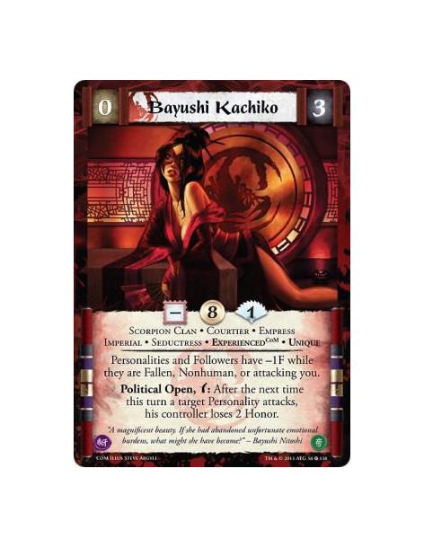 Bayushi Kachiko Exp com FOIL  - Courtier • Empress • ExperiencedCoM • Imperial • Scorpion Clan • Seductress • UniquePersonalitie