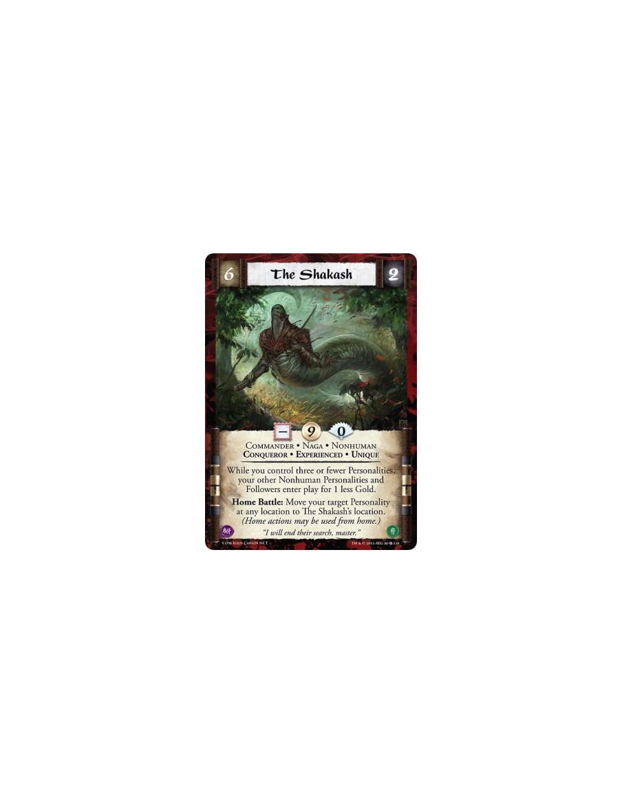 The Shakash Exp FOIL  - Commander • Conqueror • Experienced • Naga • Nonhuman • UniqueWhile you control three or fewer Personali