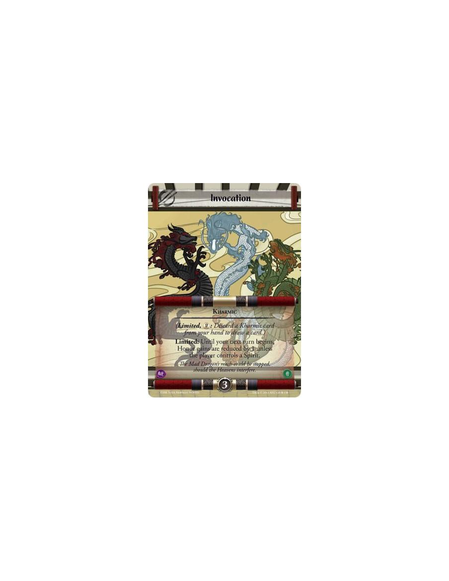 Invocation FULL BLEED  - Kharmic(Limited, : Discard a Kharmic card from your hand to draw a card.)Limited: Until your next turn 
