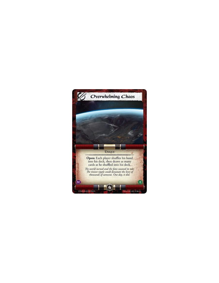 Overwhelming Chaos FOIL  - UniqueOpen: Each player shuffles his hand into his deck, then draws as many cards as he shuffled into