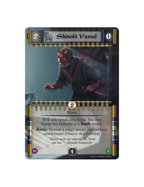 Shinobi Vassal FULL BLEED  - NinjaWill only attach to a Ninja. You may Equip this Follower as a Battle action. Battle: Destroy a