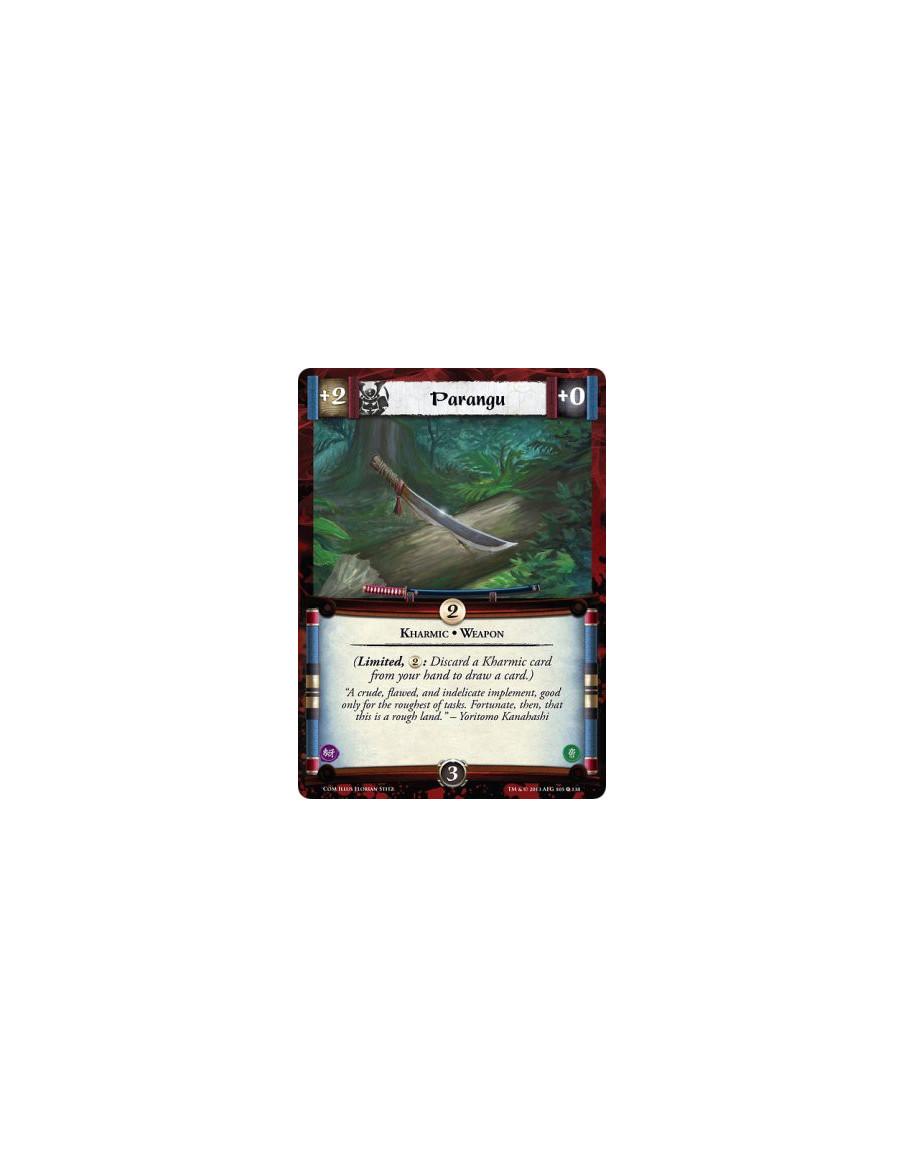 Parangu  - Weapon • Kharmic  (Limited, : Discard a Kharmic card from your hand to draw a card.)
