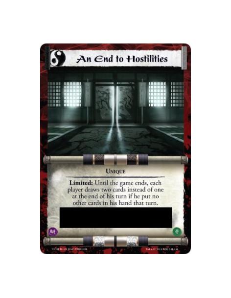 An End to Hostilities FOIL  - UniqueLimited: Until the game ends, each player draws two cards instead of one at the end of his t