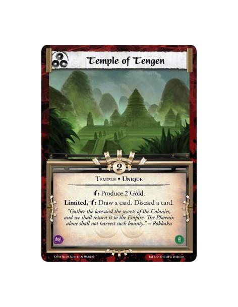 Temple of Tengen FOIL  - Temple • Uniquew: Produce 2 Gold.Limited, w: Draw a card. Discard a card.