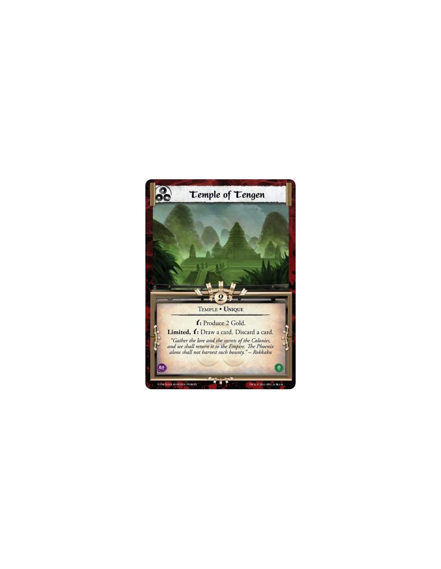 Temple of Tengen FOIL  - Temple • Uniquew: Produce 2 Gold.Limited, w: Draw a card. Discard a card.