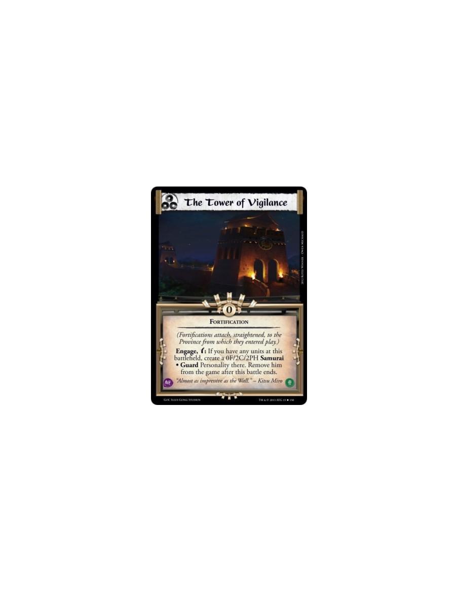 The Tower of Vigilance  - Fortification(Fortifications attach, straightened, to the Province from which they entered play.)Engag