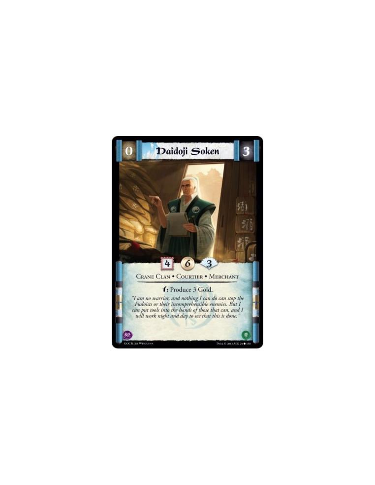 Daidoji Soken  - Crane Clan • Courtier • Merchantw: Produce 3 Gold.