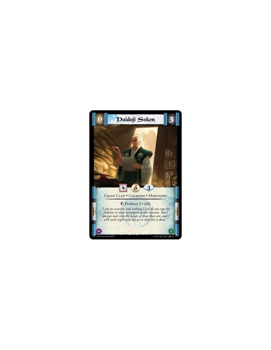 Daidoji Soken  - Crane Clan • Courtier • Merchantw: Produce 3 Gold.