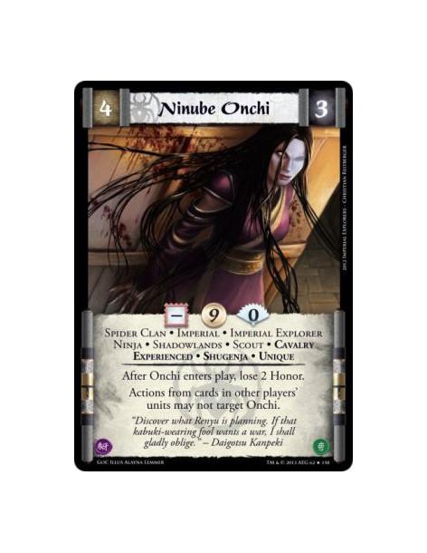 Ninube Onchi Exp  - Cavalry • Experienced • Imperial • Imperial Explorer • Ninja • Scout • Shadowlands • Shugenja • Spider Clan