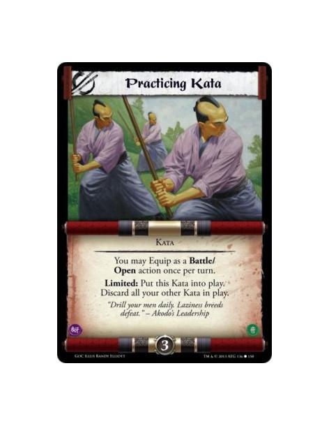 Practicing Kata  - KataYou may Equip as a Battle/Open action once per turn.Limited: Put this Kata into play. Discard all your ot