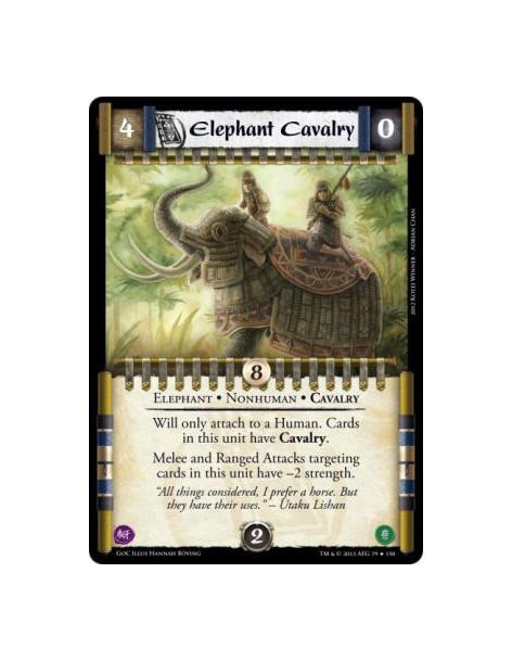 Elephant Cavalry  - Elephant • Nonhuman • CavalryWill only attach to a Human. Cards in this unit have Cavalry.Melee and Ranged A
