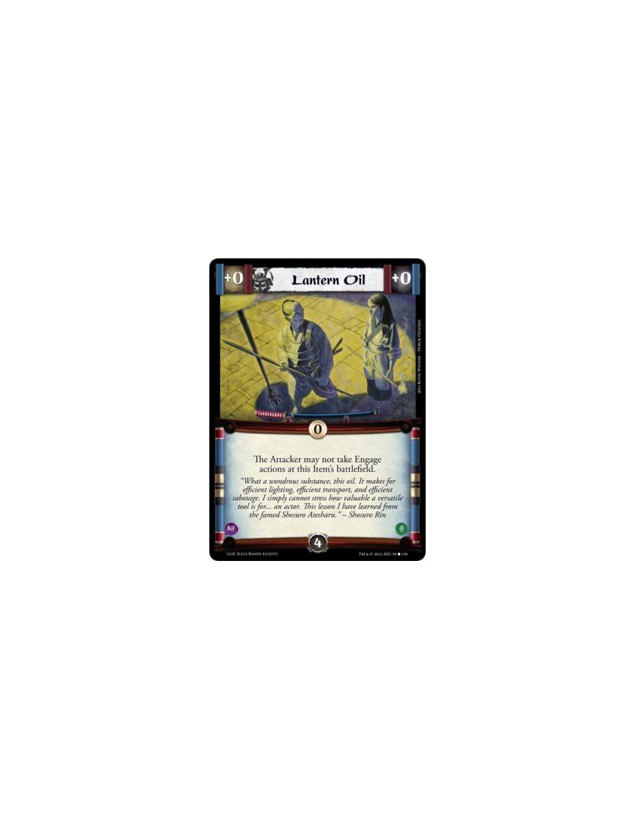 Lantern Oil  - The Attacker may not take Engage actions at this Item's battlefield.