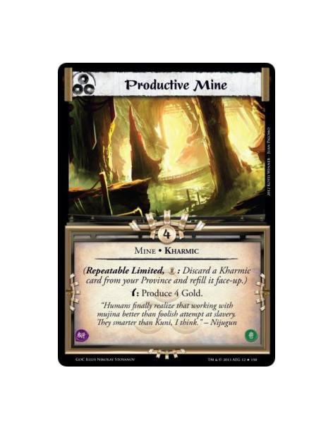 Productive Mine FOIL  - Mine • Kharmic(Repeatable Limited, 2: Discard a Kharmic card from your Province and refill it face-up.)w