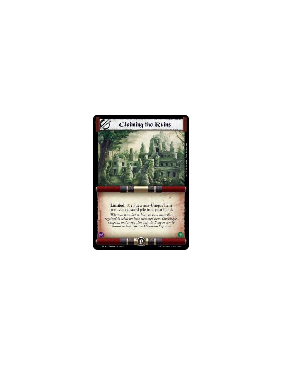 Claiming the Ruins FOIL  - Limited, 2: Put a non-Unique Item from your discard pile into your hand.