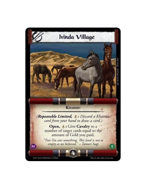 Ivinda Village FOIL  - Kharmic(Repeatable Limited, 2: Discard a Kharmic card from your hand to draw a card.)Open, *: Give Cavalr
