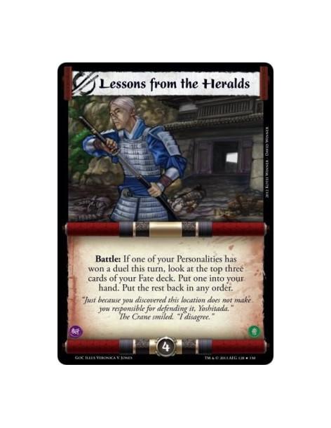Lessons from the Heralds FOIL  - Battle: If one of your Personalities has won a duel this turn, look at the top three cards of y