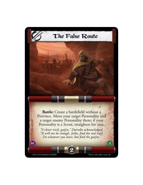 The False Route FOIL  - Battle: Create a battlefield without a Province. Move your target Personality and a target enemy Persona