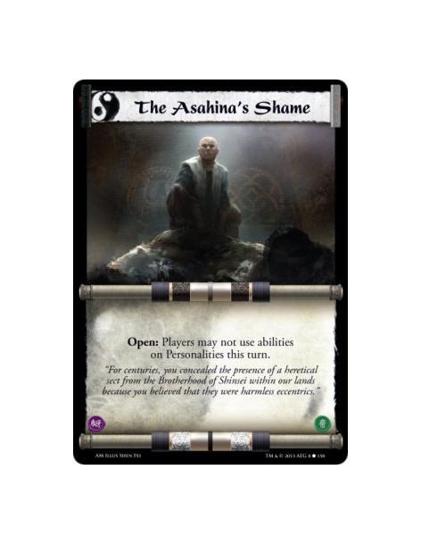 The Asahina's Shame  - Open: Players may not use abilities on Personalities this turn.