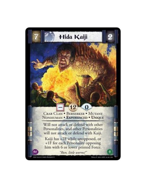 Hida Kaiji Exp  - Crab Clan • Berserker • Mutant • Nonhuman • Experienced • UniqueWill not attack or defend with other Personali
